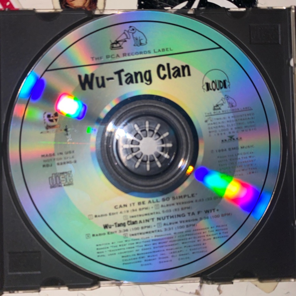 Wu tang clan can it all be so simple cd
VG+